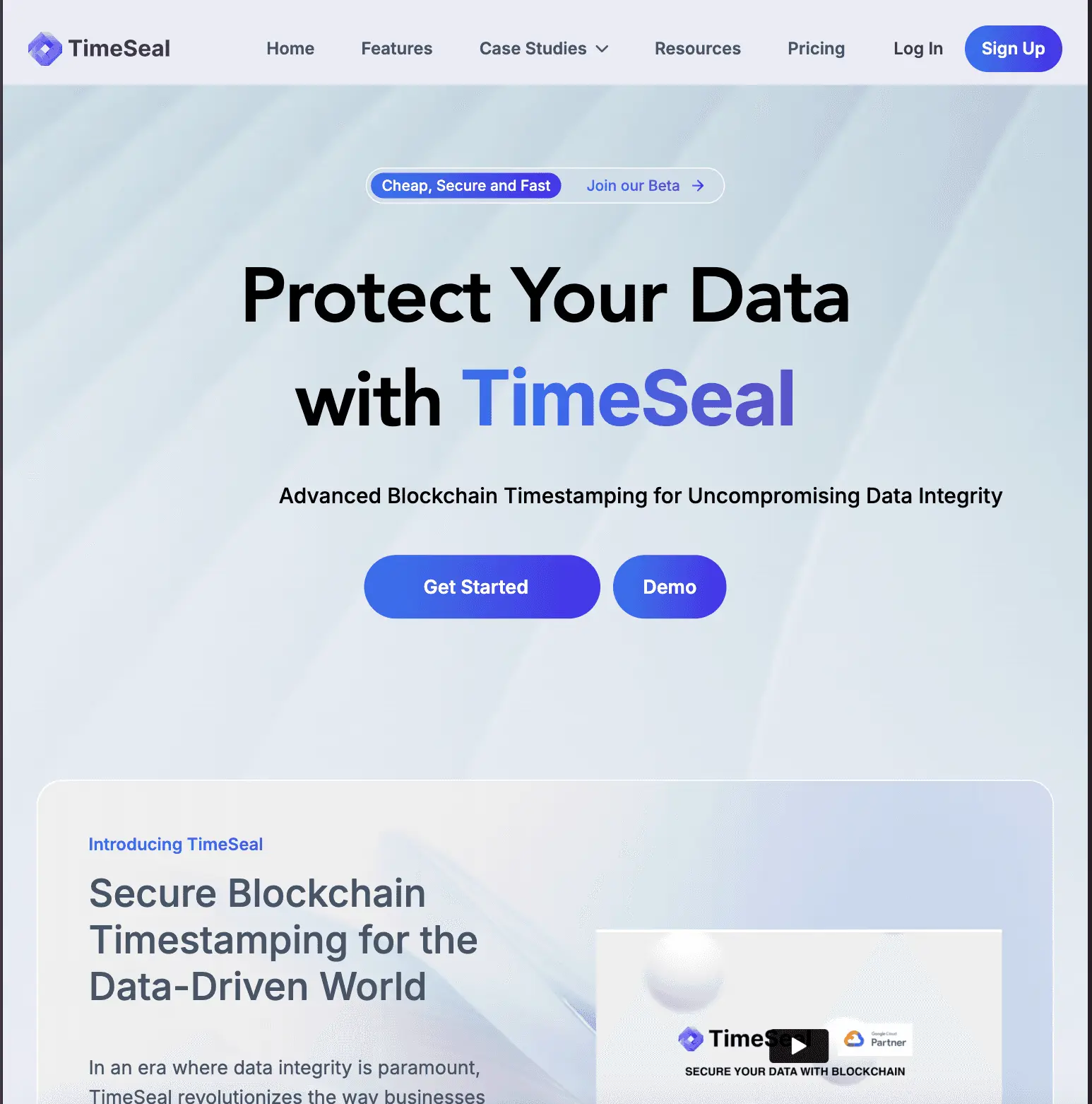 TimeSeal – Blockchain-Powered Data Integrity Platform